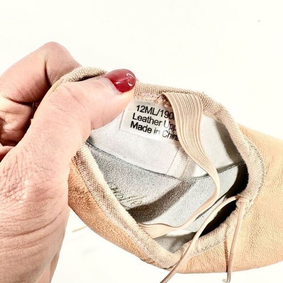 Stella Pink leather ballet slippers 12 - Picture 7 of 7